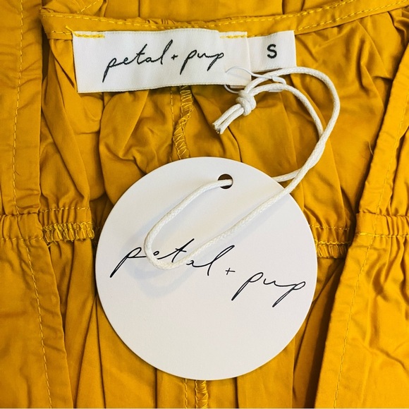 Petal & Pup NEW Dani Long Sleeve Cotton Maxi Dress in Mustard Yellow Size S - Picture 12 of 12